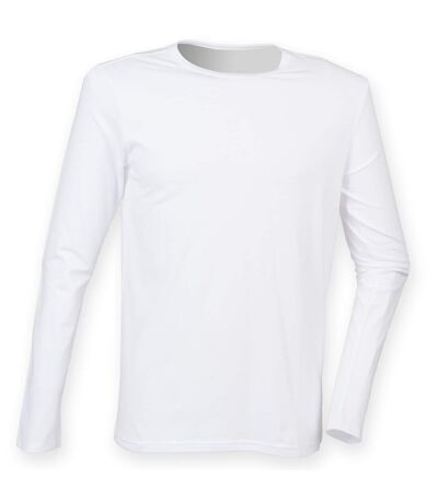 Feel good t-shirt à manches longues homme blanc Skinni Fit