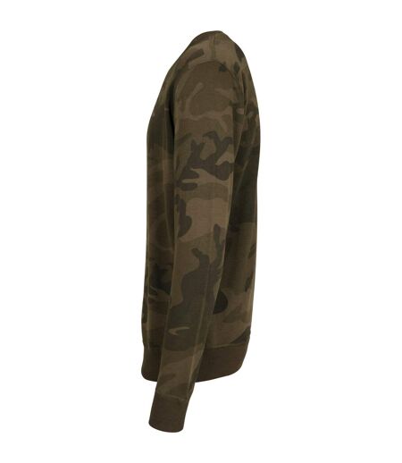 Sweat Motif/style Camouflage Homme Vert Camouflage Build Your Brand