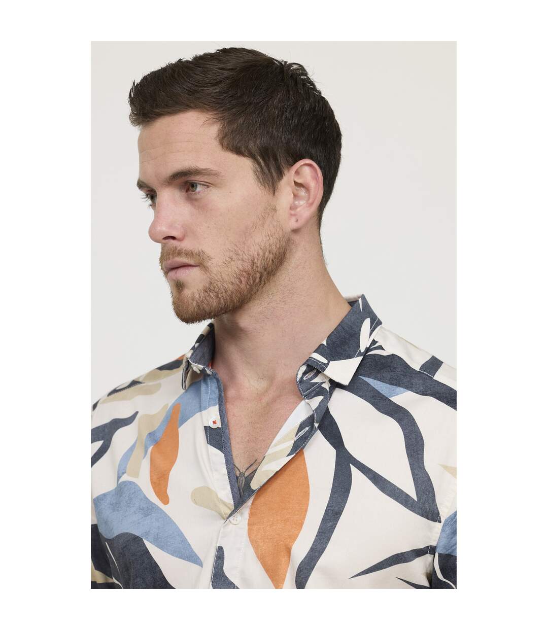 Chemise manches courtes coton relaxed DOCCIO MC-4