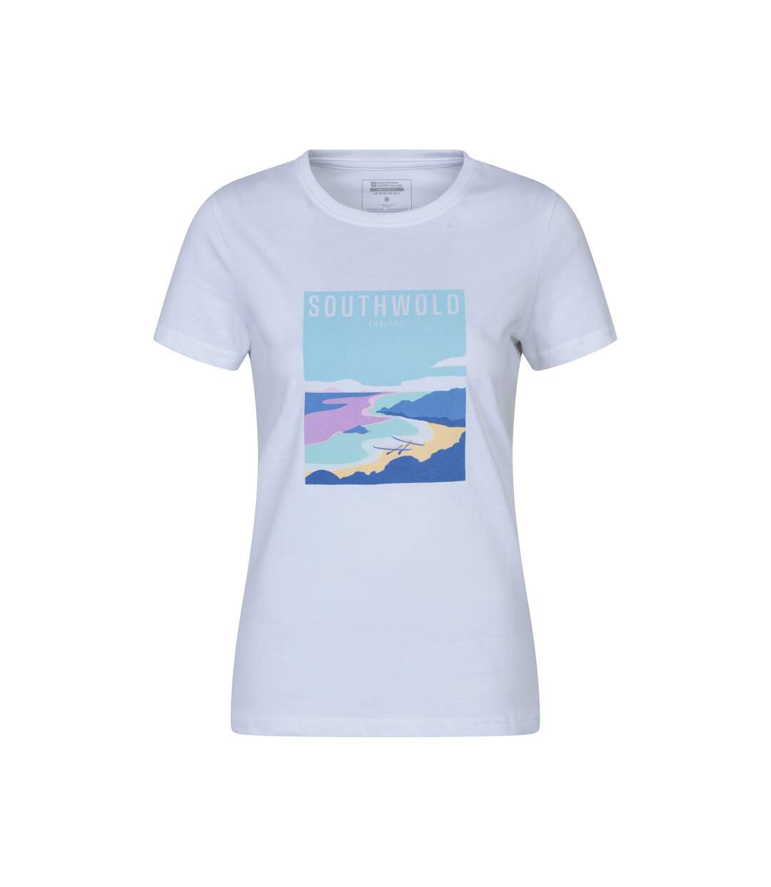 Womens/ladies southwold short-sleeved t-shirt white Mountain Warehouse-1