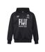 Unisex adult fiji rugby hoodie black Umbro-1