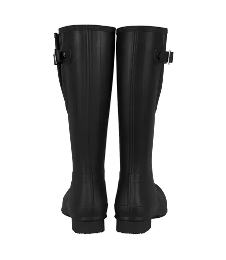 Mens Original Adjustable Side Tabs Wellington Boots Black Hunter