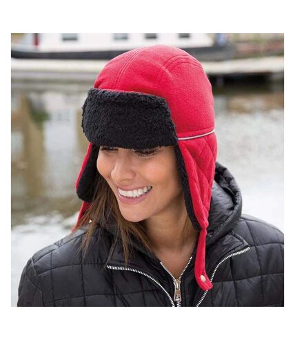 Result Winter Essentials Ocean Trapper Hat (Red/Black) - UTRW5167