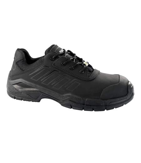 Mens Footwear Fit Ultar Leather Safety Shoes Black Mascot