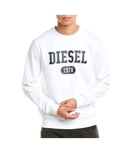Sweat blanc homme diesel felpa - l