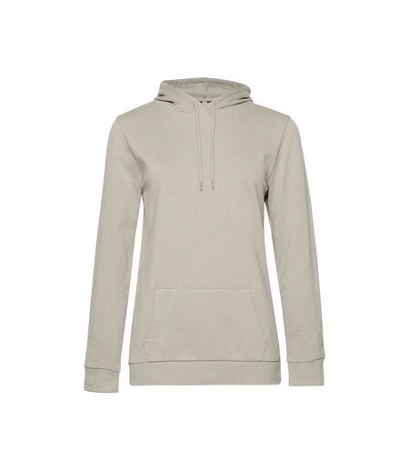 Sweat À Capuche Femme Gris Clair B&C