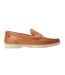Mens Marlin Leather Penny Loafers Burnt Tan Base London-3