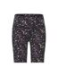 Womens/ladies Leopard Pattern Leggings Black Biba-2