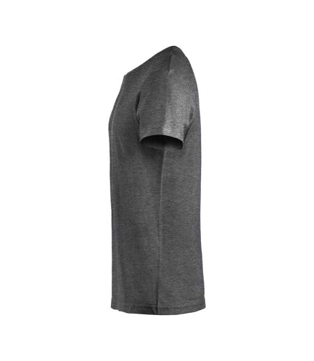 Mens Melange T-shirt Anthracite Clique
