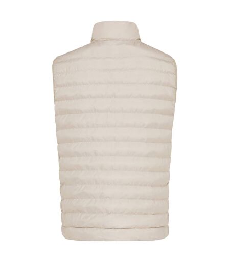 Mens meru recycled polyester body warmer beige Iqoniq
