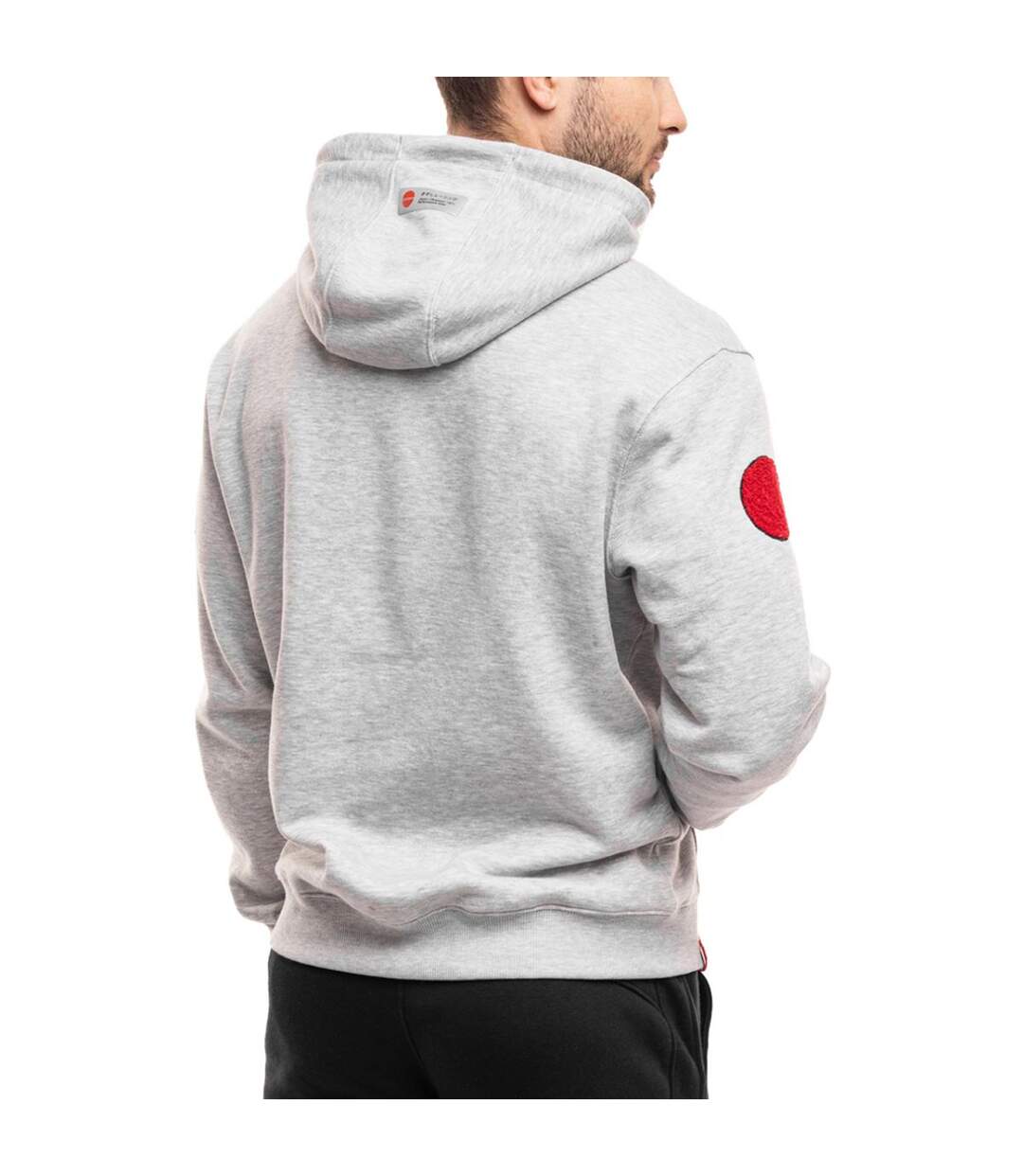 Sweat À Capuche Jukon Homme Gris Ozoshi-2