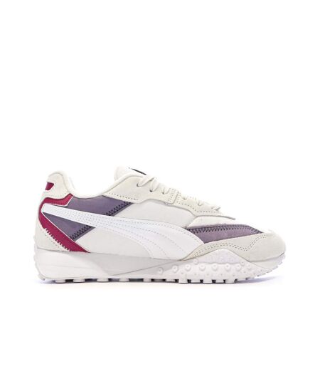 Baskets blanches/violettes femme puma blktop