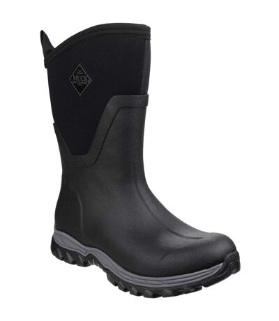 Muck Boots Unisex Arctic Sport Mid Pull On Wellies (Black/Black) - UTFS4288