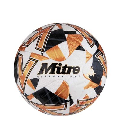 Mitre - Ballon de foot ULTIMAX PRO (Blanc / Noir / Orange) (Taille 5) - UTCS1926