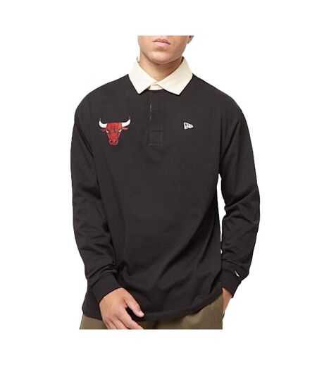 Polo manches longues noir homme new era 60574488 - l
