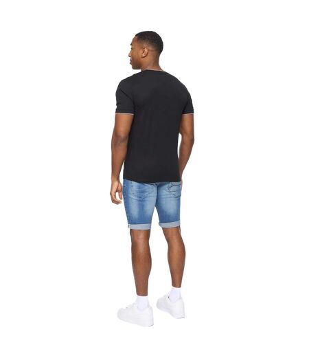 T-shirt Einstip Homme Noir Crosshatch