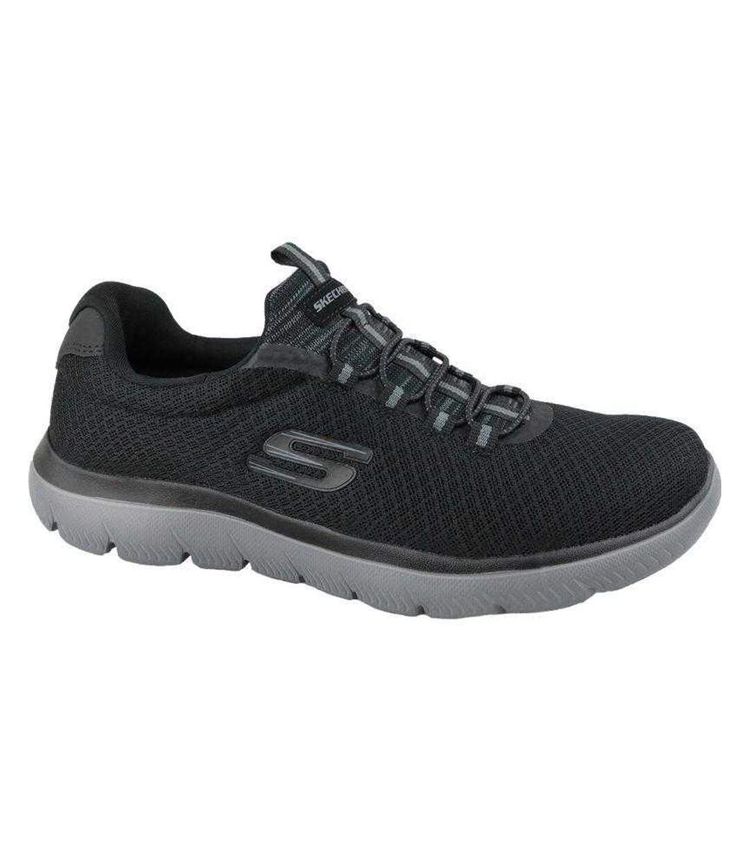 Mens Summits Shoes Black Skechers-1