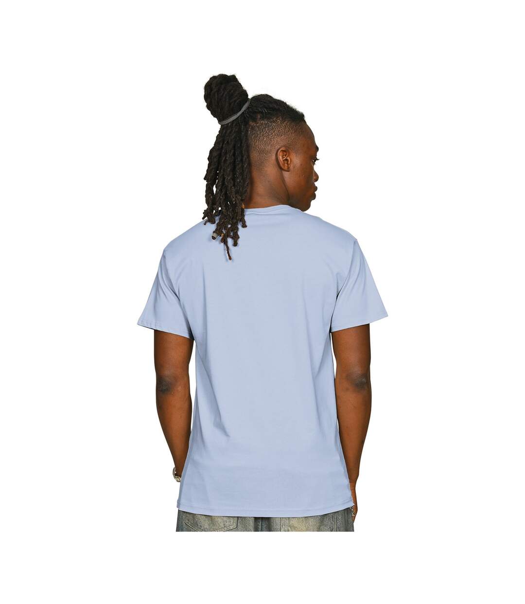 Unisex Adult Supreme Organic Combed T-shirt Pastel Blue Casual Classics-2