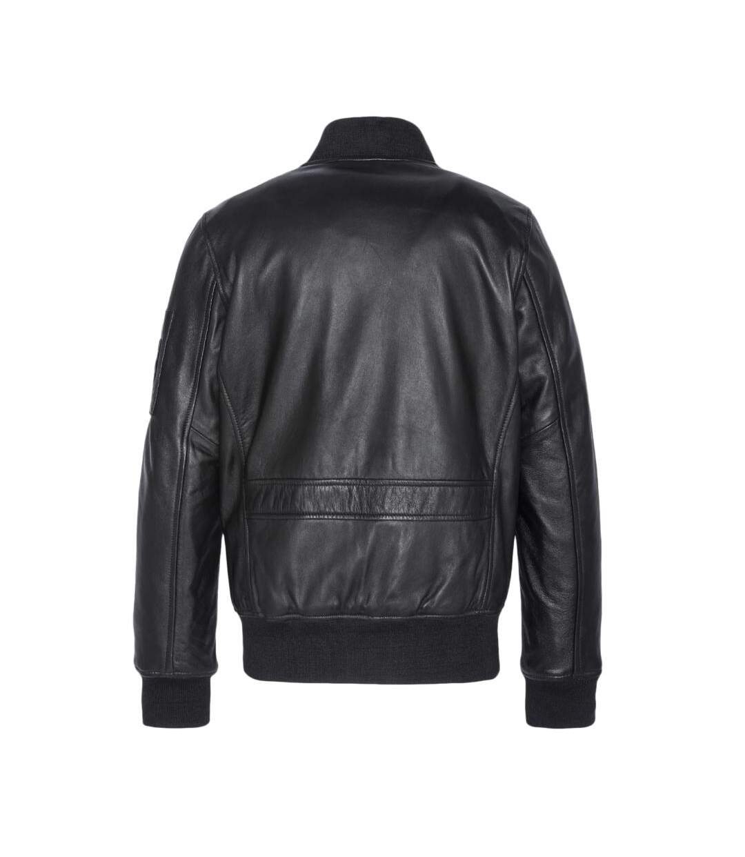 Blouson cuir noir homme schott lcbomba - l-2