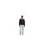 Mens Regular Long-sleeved Rugby Shirt Ocean Blue Guess-1