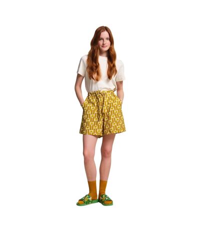 Womens/ladies Orla Kiely Summer Ii Tall Flowers Shorts Yellow Regatta