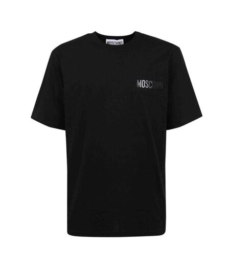 T-shirt Motif/style Écusson Homme Noir Moschino