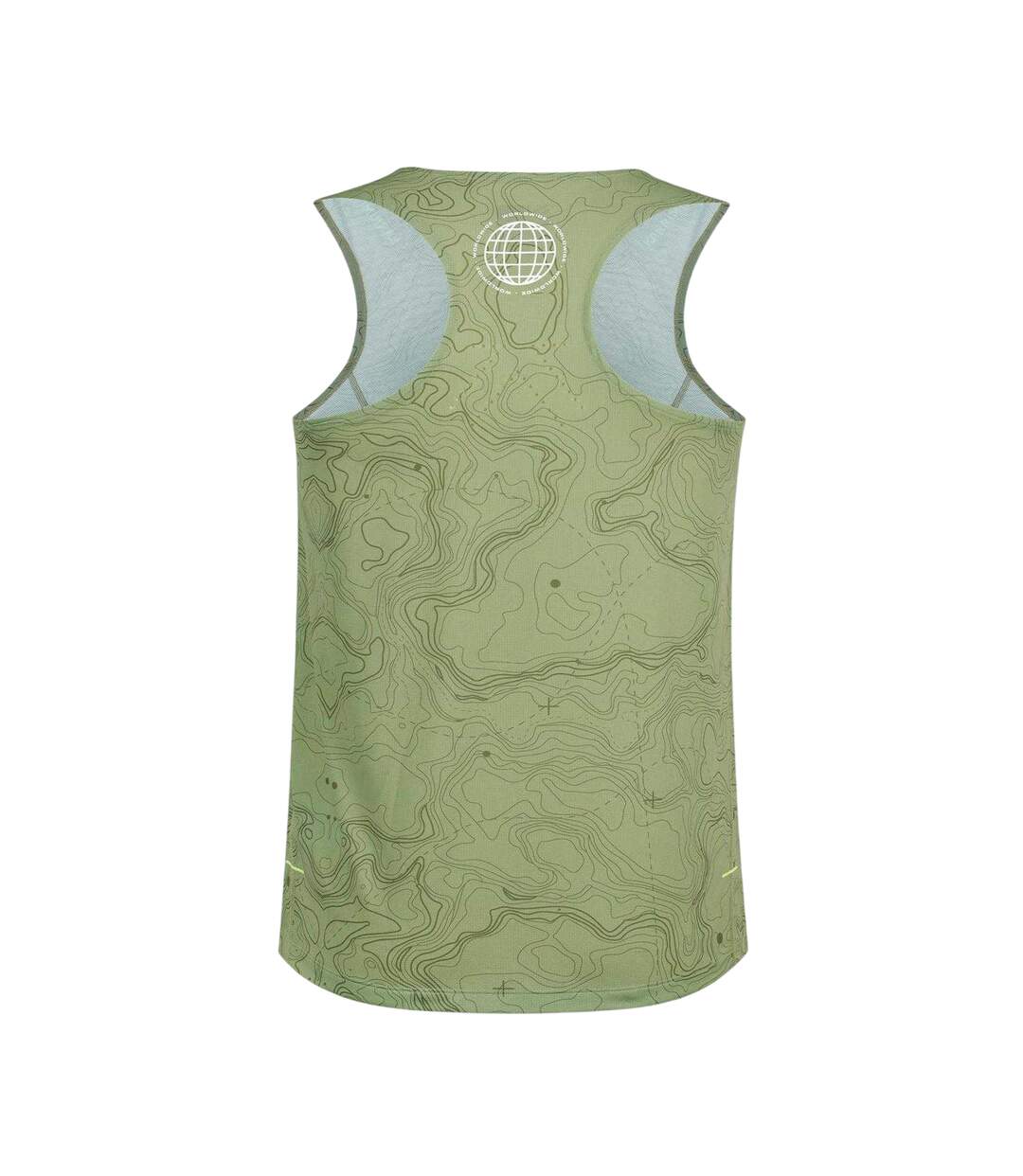 Mens Performance Trail Printed Vest Top Olive Karrimor-2