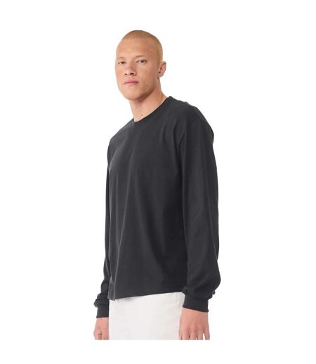 Unisex Adult Heavyweight Boxy Long-sleeved T-shirt Dark Grey Bella + Canvas