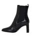 Womens/ladies Giove Textured Block Heel Chelsea Boots Black Diesel-2