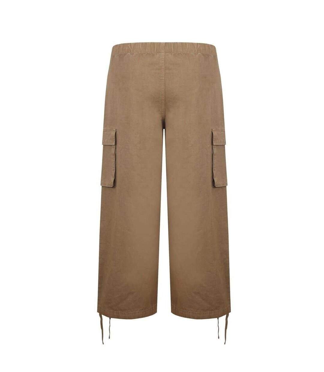 Unisex Adult Wide Leg Cargo Trousers Khaki Green SoulCal-2