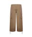 Unisex Adult Wide Leg Cargo Trousers Khaki Green SoulCal-2