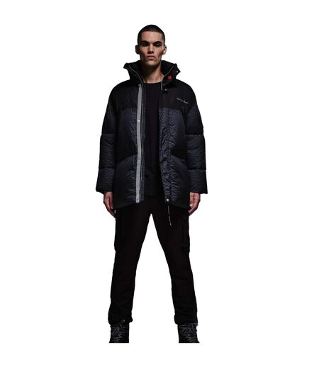 Regatta Mens Christian Lacroix Barbegal Printed Padded Jacket (Black) - UTRG9257