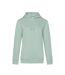 Sweat à capuche queen femme turquoise pâle B&C