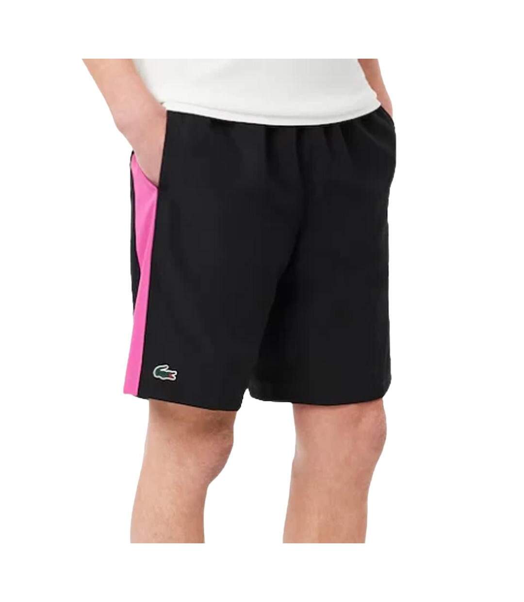 Short noir homme lacoste print-1