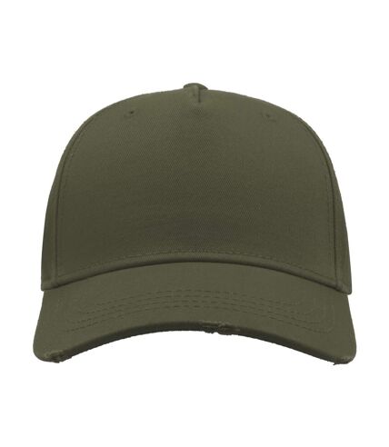 Lot de 2  casquettes effet usé adulte olive Atlantis