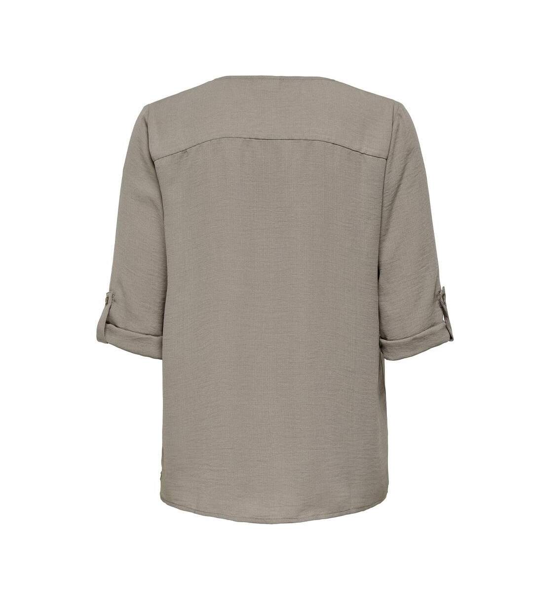 Blouse taupe femme jdy divyaa-2
