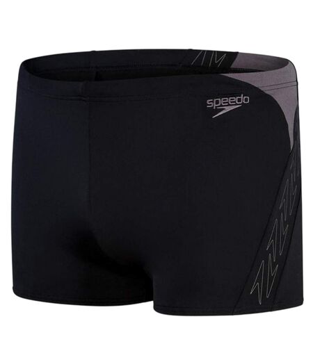 Mens Hyper Boom Swimming Trunks Black Grey Speedo