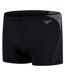 Mens Hyper Boom Swimming Trunks Black Grey Speedo-2