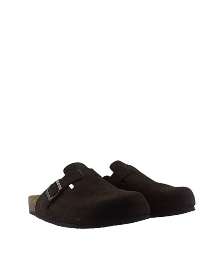 Womens/ladies Leather Mule Sandals Brown Jack Wills