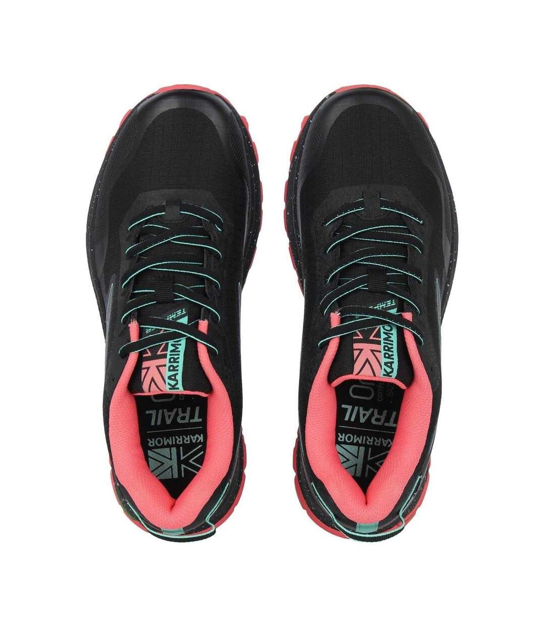 Womens/ladies Tempo Trail Running Trainers Black Pink Karrimor-4