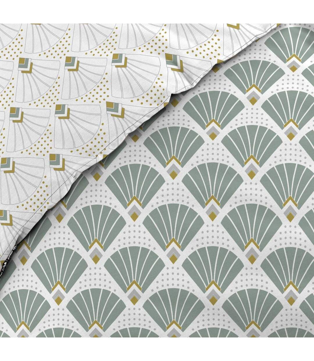 Parure de Lit 3 Pièces Diane 240x220cm Vert-4