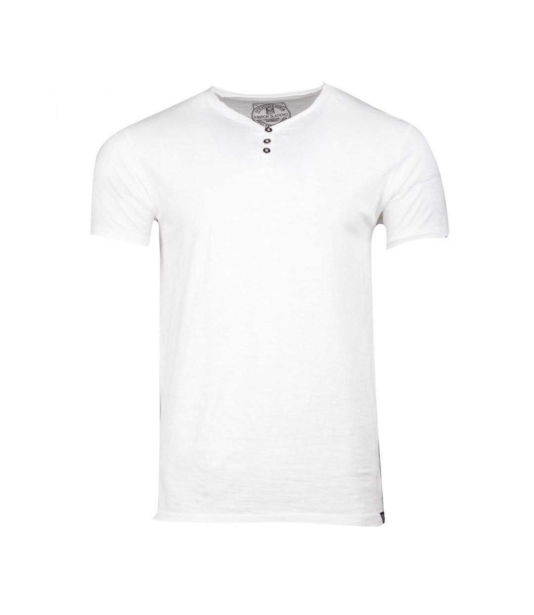 T-shirt Blanc Homme La Maison Blaggio Mattew - L-1