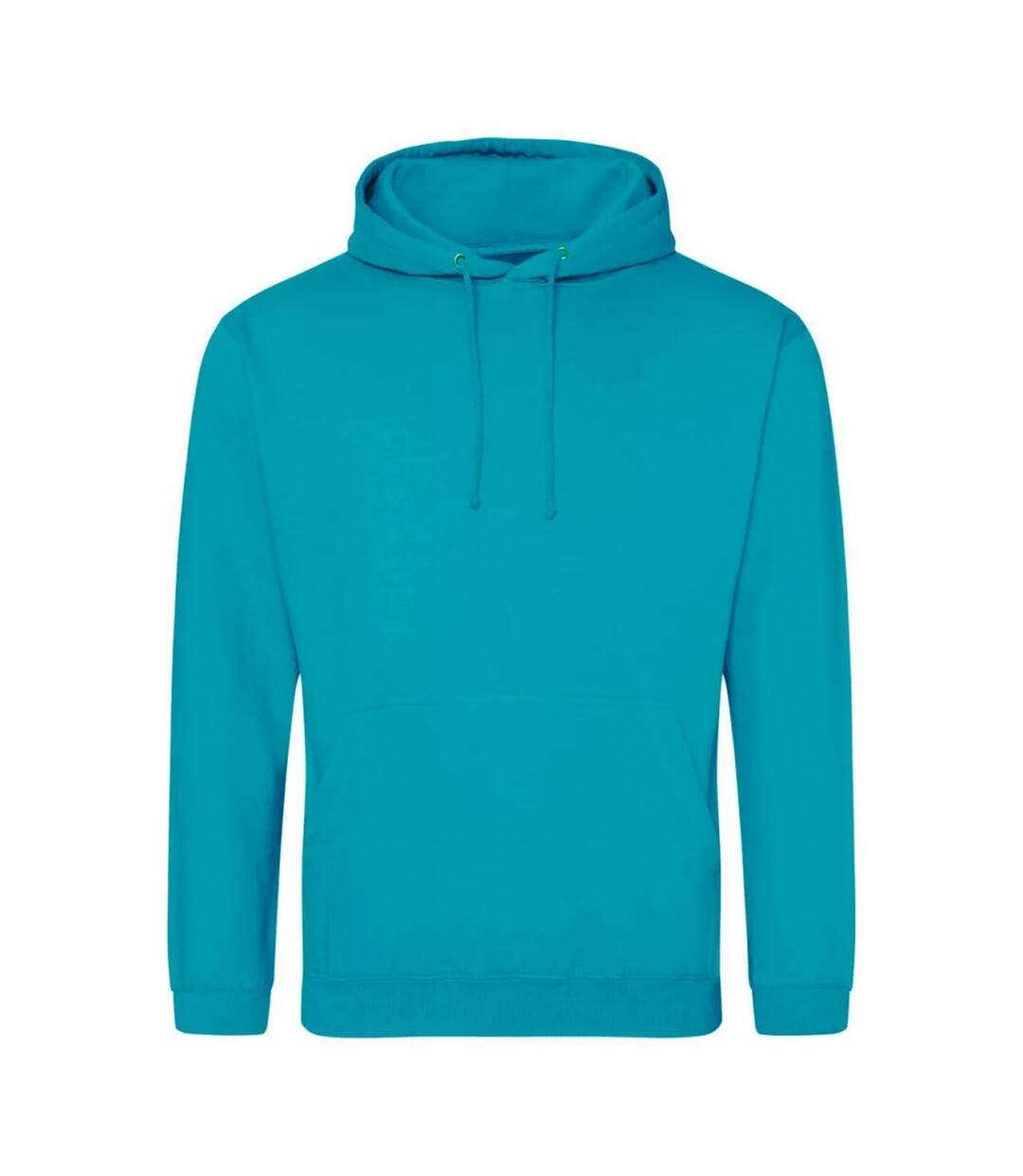 Sweat À Capuche College Adulte Bleu Lagon Awdis-1