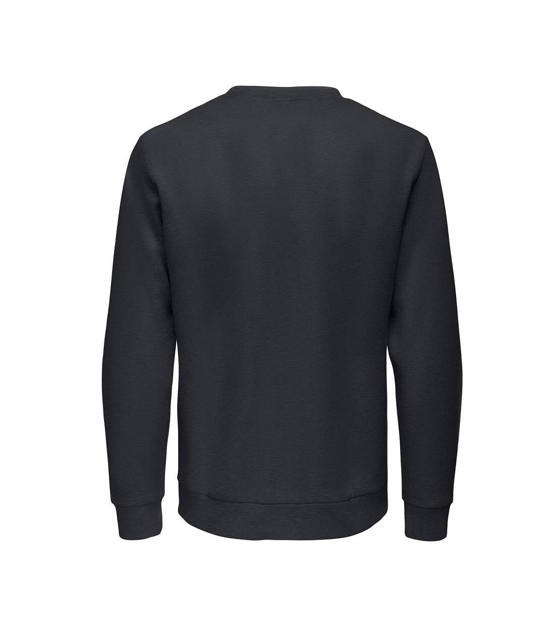 Sweat marine foncé homme only & sons chase-2