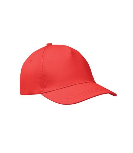 Buzz 5 Panel Baseball Cap Red MidOcean