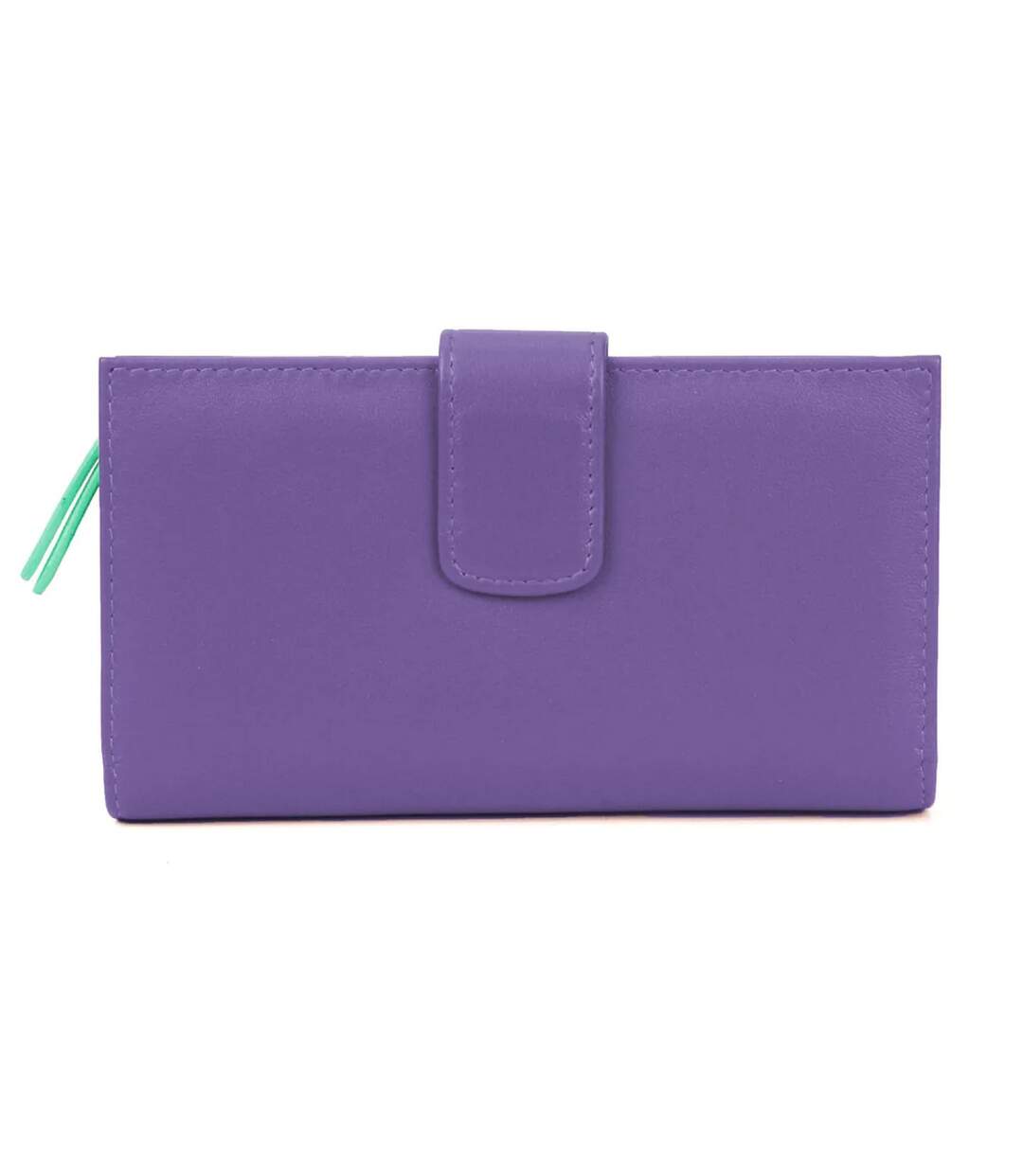 Hayley Leather Purse One Size Violet Turquoise Eastern Counties Leather-2