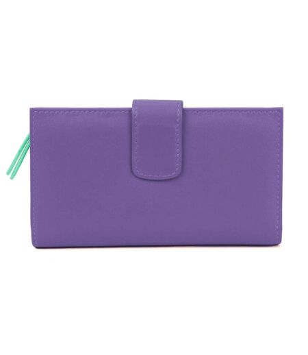 Eastern Counties Leather - Porte-monnaie HAYLEY (Violet / Turquoise vif) (Taille unique) - UTEL405