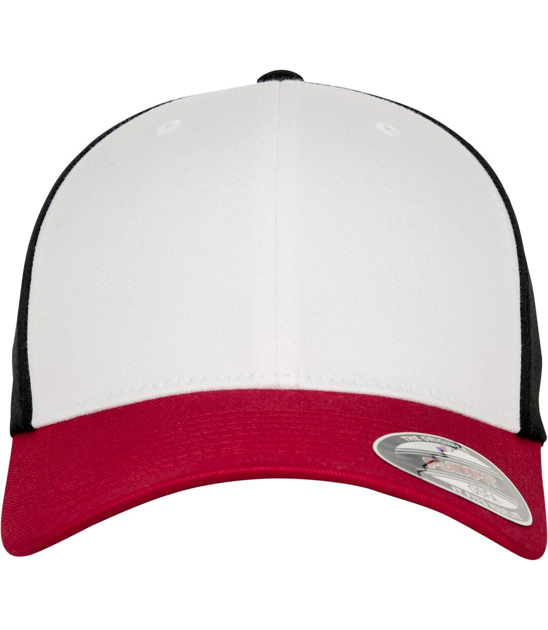 Casquette flexfit adulte rouge / blanc / noir Yupoong-4