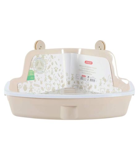 Maison de toilettes d'angle pour rongeurs 41.5x31 cm