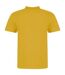 Awdis Mens Piqu Cotton Short-Sleeved Polo Shirt (Mustard Yellow) - UTPC4134